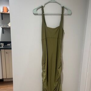 Club L London Strapless Olive Green Dress